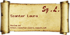 Szanter Laura névjegykártya